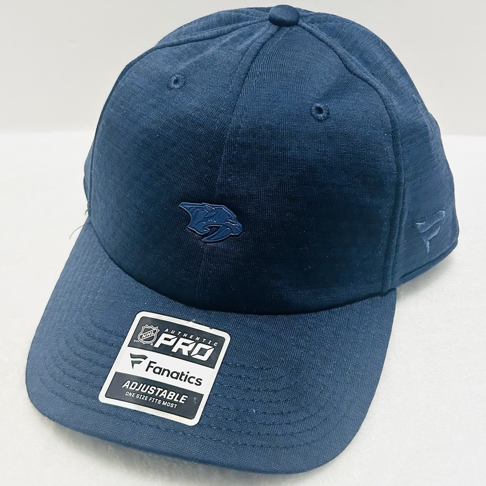 Fanatics Nashville Predators‎ Authentic Pro Hat Cap Adjustable Snapback Blue NHL